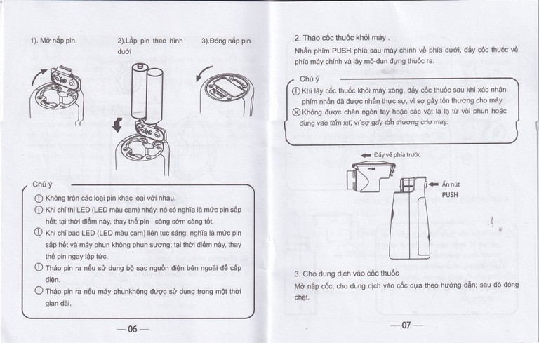 Máy xông khí dung Yuwell M103 cầm tay hỗ trợ điều trị các bệnh về đường hô hấp