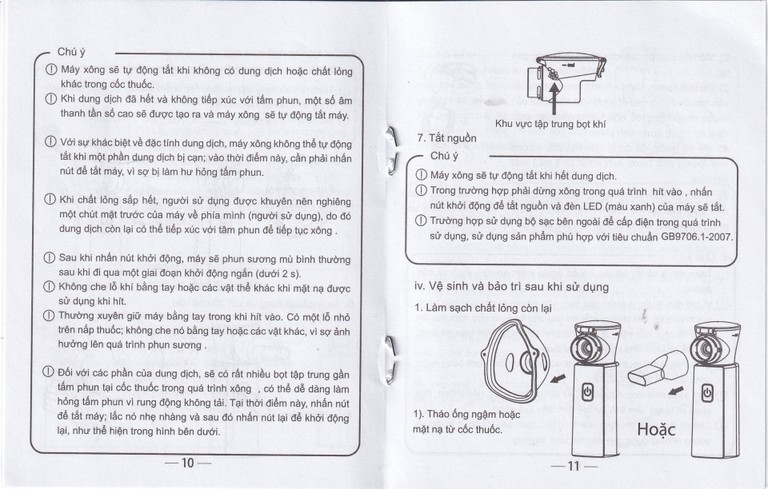 Máy xông khí dung Yuwell M103 cầm tay hỗ trợ điều trị các bệnh về đường hô hấp