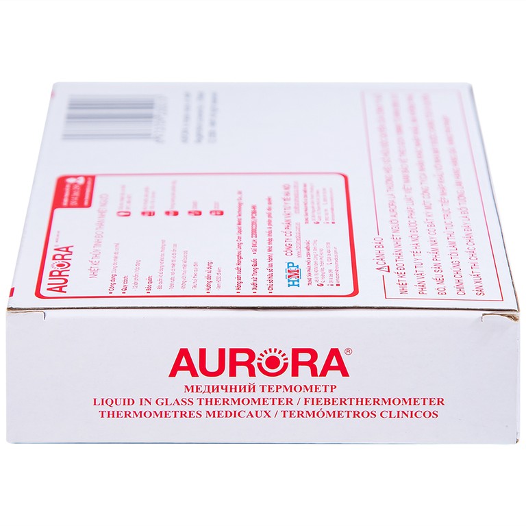 Nhiệt kế thủy tinh Aurora HMP 6001-A/B đo thân nhiệt có vạch chia độ rõ nét (12 Cái)