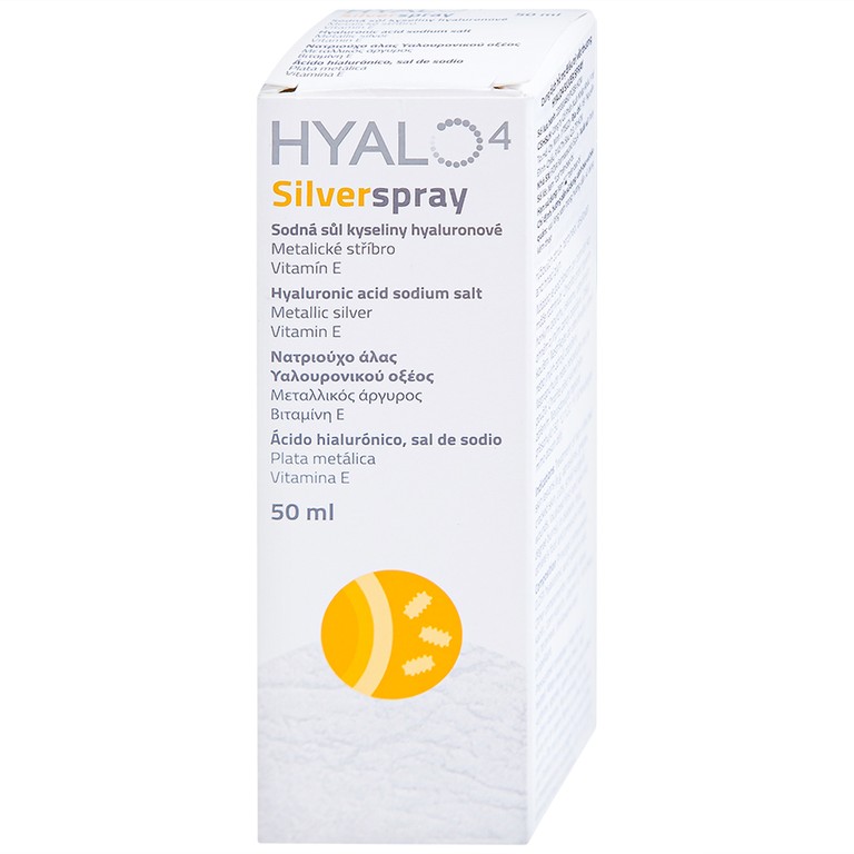 Chai xịt Hyalo4 Silver Spray hỗ trợ điều trị vết thương (50ml)