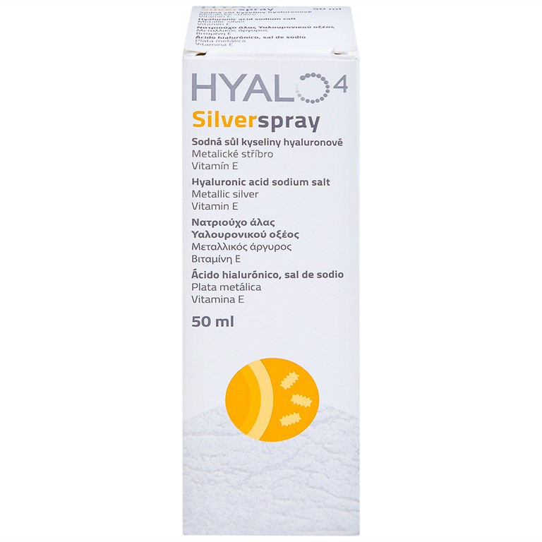 Chai xịt Hyalo4 Silver Spray hỗ trợ điều trị vết thương (50ml)