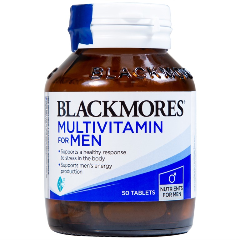 Viên uống Blackmores Multivitamin For Men cung cấp vitamin, khoáng chất (50 viên)