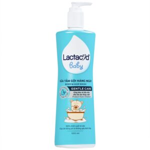 Sữa tắm gội Lactacyd Baby Body và Hair Wash Gentle Care bảo vệ, giữ ẩm da và tóc bé (500ml)