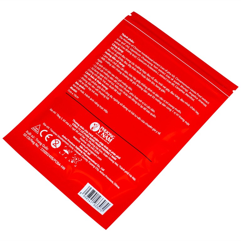 Cao dán giảm đau Chỉ Thống Cao dùng trong đau cổ, đau mỏi vai gáy, đau lưng (20 gói)