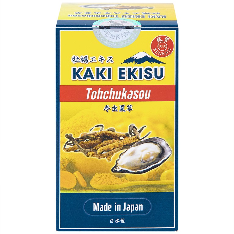 Viên uống Kaki Ekisu Tohchukasou Kenkan hỗ trợ tăng cường sinh lý nam giới (60 viên)