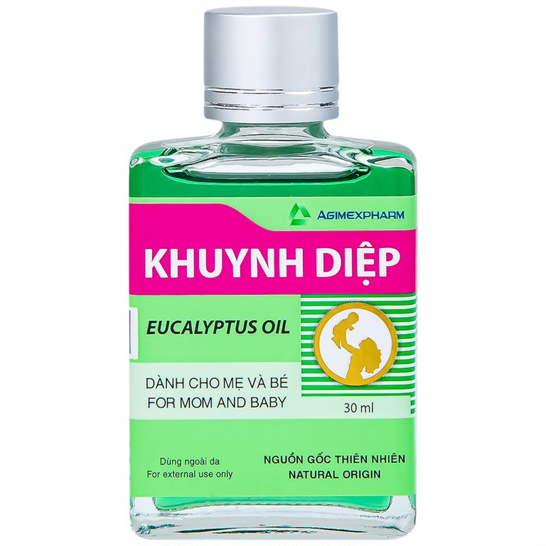 Dầu khuynh diệp Eucalyptus Oil Agimexpharm giúp giữ ấm dành cho mẹ và bé (30ml)