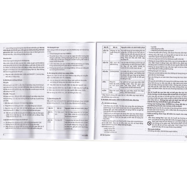 Máy đo huyết áp bắp tay tự động Microlife B3 Comfort hỗ trợ đo huyết áp và nhịp tim