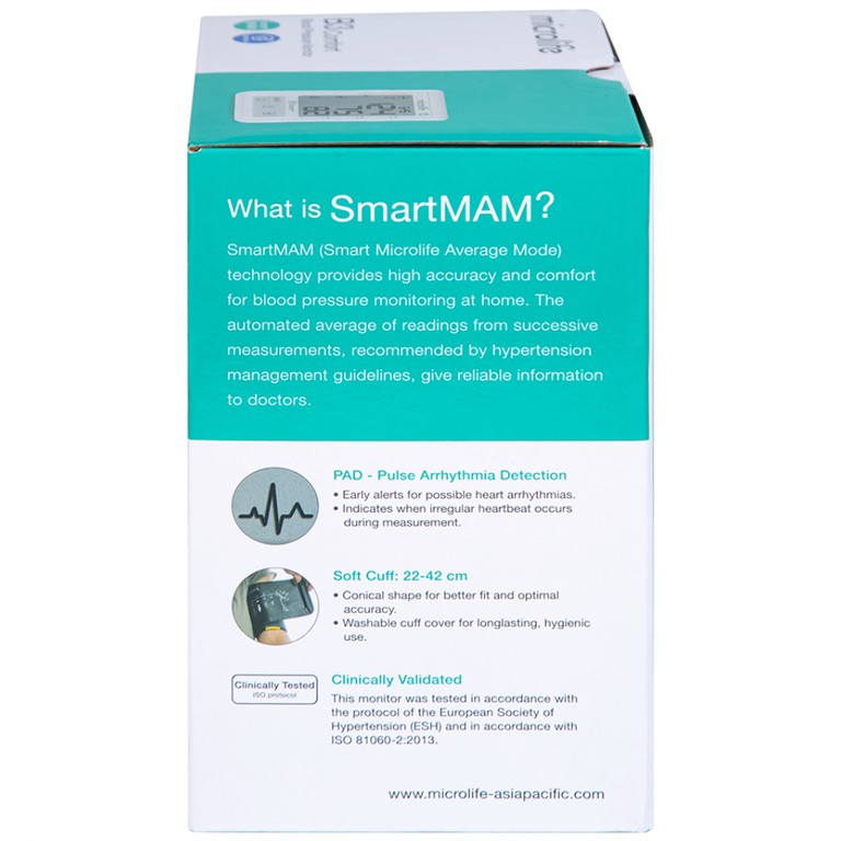 Máy đo huyết áp bắp tay tự động Microlife B3 Comfort hỗ trợ đo huyết áp và nhịp tim