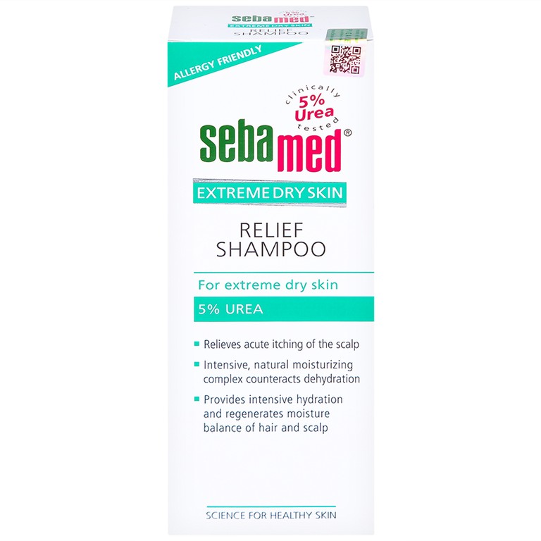 Dầu gội Sebamed Extreme Dry Skin 5% Urea giảm khô ngứa (200ml)