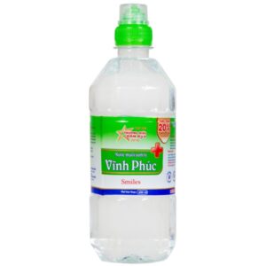 Nước muối Vĩnh Phúc Natriclorid 0.9% Smiles làm sạch răng, khử mùi hôi khoang miệng (600ml)