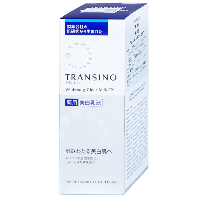 Sữa dưỡng trắng da Transino Whitening Clear Milk EX ngăn ngừa nám (100ml)