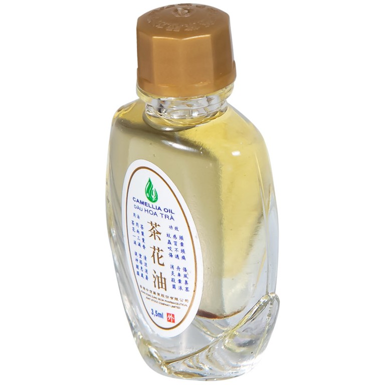 Dầu Hoa Trà Camellia Oil Hong Kong Zung Seon hỗ trợ điều trị cảm cúm, nghẹt mũi, chóng mặt, nhức đầu (3.5ml)