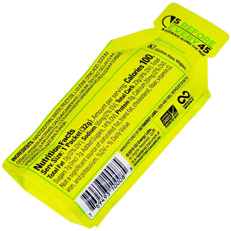Thực phẩm bổ sung GU Energy Gel Lemon Sublime cung cấp dinh dưỡng và năng lượng (32g)
