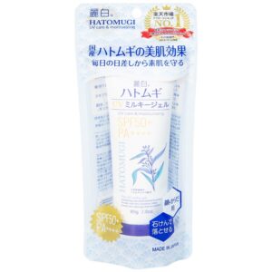 Kem chống nắng Reihaku Hatomugi UV Milky Gel SPF50+ PA++++ dưỡng ẩm và làm sáng da (80g)