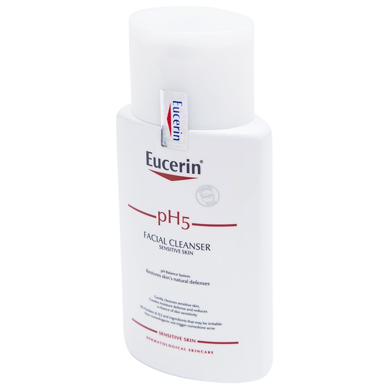 Sữa rửa mặt Eucerin pH5 Facial Cleanser Sensitive Skin sạch sâu và dịu nhẹ cho da nhạy cảm (100ml)