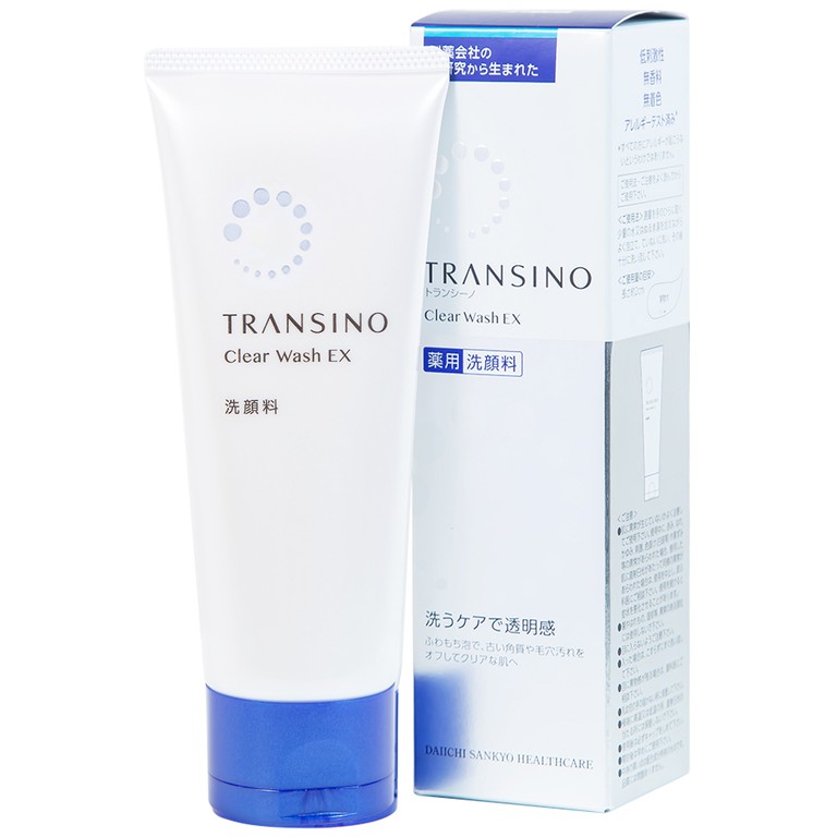 Sữa rửa mặt dưỡng trắng Transino Clear Wash EX hỗ trợ làm sáng da (100g)