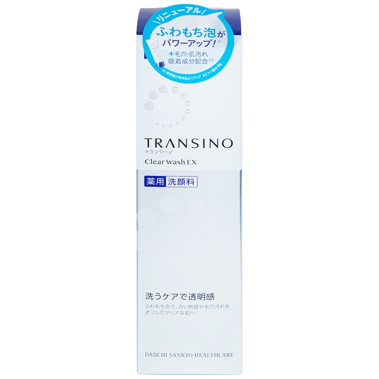 Sữa rửa mặt dưỡng trắng Transino Clear Wash EX hỗ trợ làm sáng da (100g)