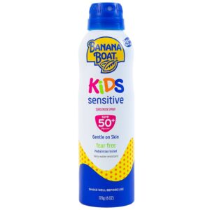 Xịt chống nắng cho trẻ em Banana Boat Kids Sensitive SPF50+ PA++++ bảo vệ da không gây kích ứng (170g)