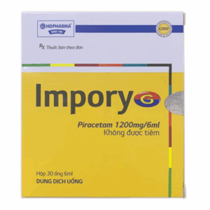 Dung dịch uống Impory G HD Pharma điều trị bệnh do tổn thương não, thiếu máu cục bộ (30 ống x 6ml)