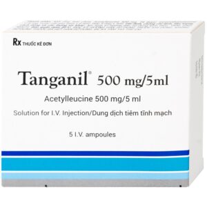 Thuốc tiêm Tanganil 500mg/5ml Pierre Fabre điều trị triệu chứng các cơn chóng mặt (1 vỉ x 5 ống x 25ml)