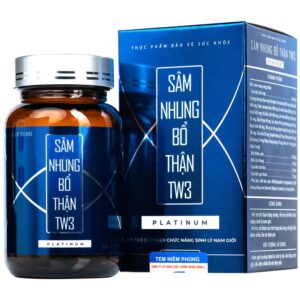 Sâm Nhung Bổ Thận TW3 Platinum hỗ trợ bổ thận tráng dương (60 viên)