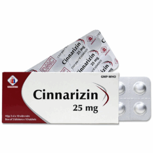 Thuốc Cinnarizin 25mg DMC điều trị bệnh mạch ngoại vi (3 vỉ x 10 viên)