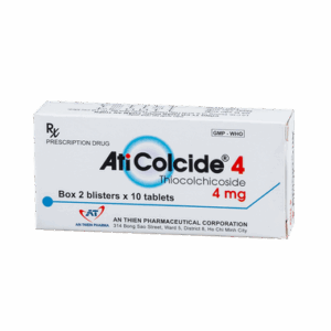 Thuốc ATI COLCIDE 4MG hỗ trợ điều trị  đau do co cứng cơ bắp cấp tính (Hộp 20 viên)