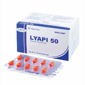Thuốc Lyapi 50 Apimed điều trị đau thần kinh, động kinh và rối loạn lo âu toàn thể (10 vỉ x 10 viên)