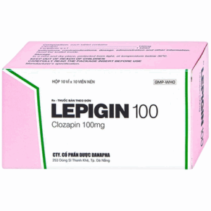 Thuốc Lepigin 100mg Điều Trị Tâm Thần Phân Liệt Mãn Tính (Hộp 10 Vỉ X 10 Viên)