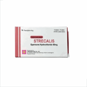 Thuốc Strecalis 50mg điều trị tăng trương lực cơ (10 vỉ x 10 viên)