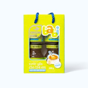 Nước yến bổ dưỡng GREENBIRD giúp tăng cường đề kháng cho trẻ em hương vani (Lốc 4 hủ x 72g)