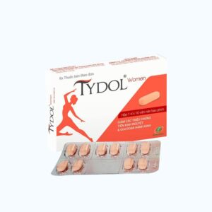 Viên nén TYDOL WOMEN giảm tạm thời triệu chứng của tiền kinh nguyệt và hành kinh (1 vỉ x 10 viên)
