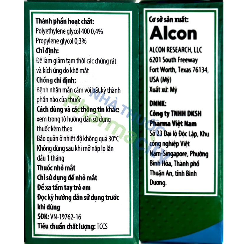 Systane Ultra 10ml - Nước mắt nhân tạo, giảm khô mắt kéo dài