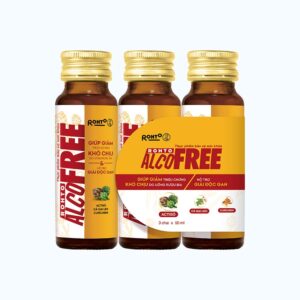 Thực phẩm bảo vệ sức khỏe Rohto Alcofree Giúp giảm các triệu chứng khó chịu do uống rượu bia, hỗ trợ giải độc gan (Lốc 3 chai 50ml)