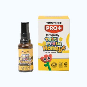 Thực phẩm bảo vệ sức khỏe Tracy Bee Xit Keo Ong For Kids Frutti & Honey giúp giảm đau họng, viêm họng  (Chai 30ml)