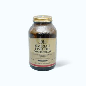 Viên dầu cá Solgar Omega-3 Fish Oil hỗ trợ giảm mỡ máu, tốt cho mắt và não bộ (Chai 120 Viên)