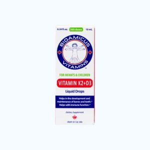 Dung dịch Bioamicus For Infants And Children Vitamin K2 And D3 hỗ trợ tốt cho xương, răng của bé (10ml)