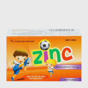 Viên nén Zinc 70mg phòng ngừa và điều trị kẽm (10 vỉ X 10 viên)