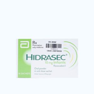 Thuốc cốm Hidrasec Infants 10mg trị tiêu chảy cấp ở trẻ trên 3 tháng và trẻ em (hộp 16 gói)