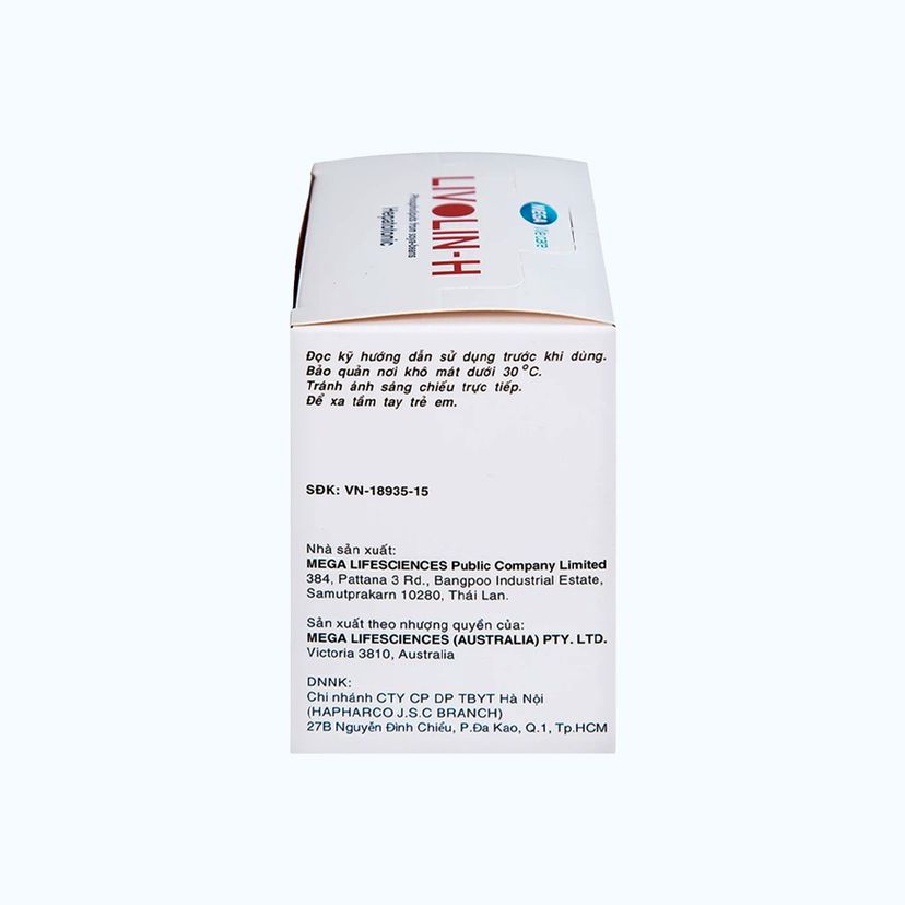 Viên nang Livolin-H điều trị viêm gan, xơ gan (10 vỉ x 10 viên)