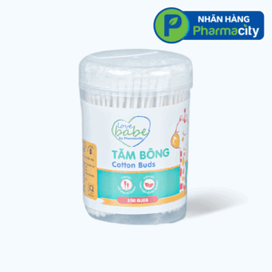 Tăm bông thân giấy cho bé Pharmacity (200 cây/hộp)
