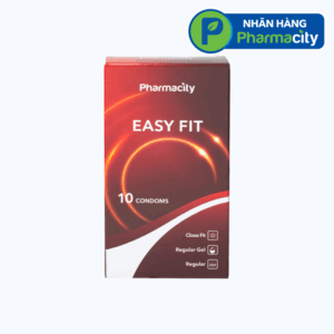 Pharmacity Bao cao su Easy Fit ôm sát vừa vặn (10 cái/hộp)