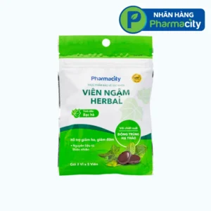 Viên ngậm Pharmacity Herbal Lozenges hỗ trợ giảm ho, giảm đờm (2 vỉ x 5 viên)