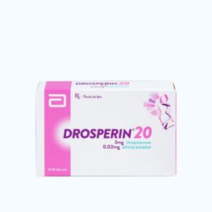 Viên nén Drosperin 3mg/0,02mg thuốc tránh thai hàng ngày (1 vỉ x 28 viên)
