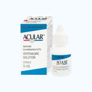 Dung dịch nhỏ mắt Acular 0.5% giảm tạm thời ngứa mắt do viêm kết mạc dị ứng theo mùa (chai 5ml)
