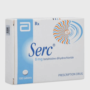 Viên nén Serc 8mg điều trị chóng mặt, rối loạn tiền đình (4 vỉ x 25 viên)