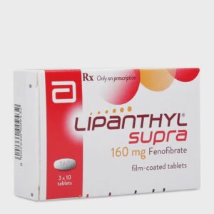 Viên nén bao phim Lipanthyl supra 160mg điều trị rối loạn mỡ máu (3 vỉ x 10 viên)
