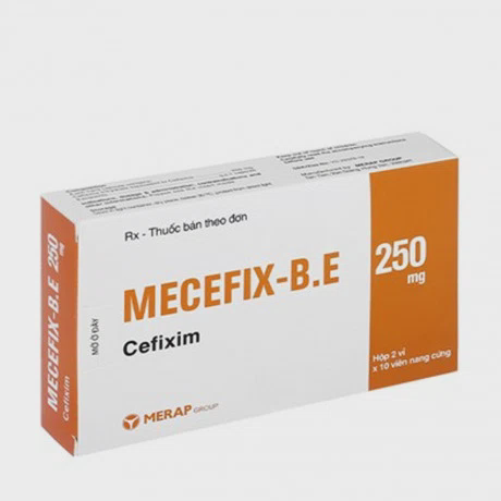 Viên nang Mecefix-B.E 250mg kháng sinh điều trị nhiễm khuẩn (2 vỉ x 10 viên)