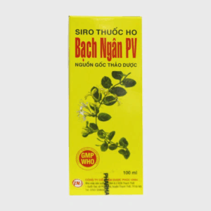 Siro ho Bạch Ngân PV Plus bổ phổi - nhuận phế, giảm ho và giảm đờm (chai 125ml)