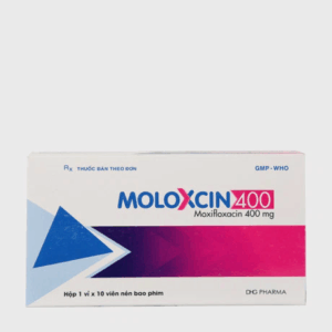 Viên nén Moloxcin 400mg điều trị nhiễm khuẩn (1 vỉ x 10 viên)
